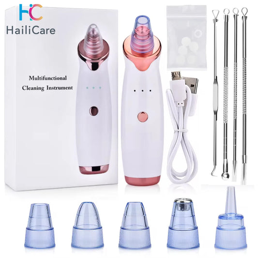 Facial Blackhead Remover Electric Acne Cleaner Vacuum Cleaner Tool